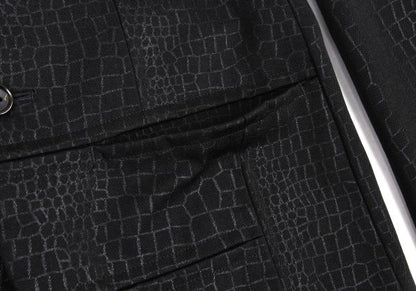 COMME des GARCONS HOMME PLUS 00AW Croc Jacket Black Size S