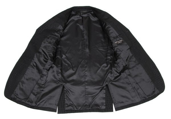 COMME des GARCONS HOMME PLUS 00AW Croc Jacket Black Size S