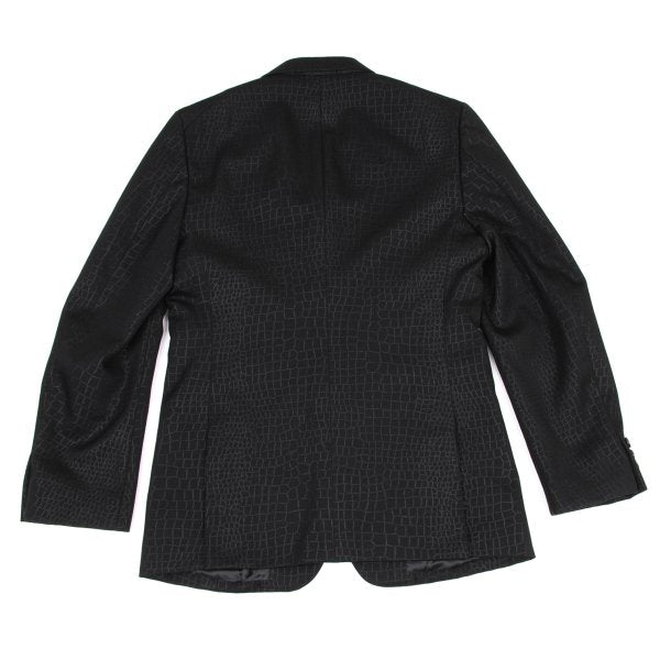 COMME des GARCONS HOMME PLUS 00AW Croc Jacket Black Size S