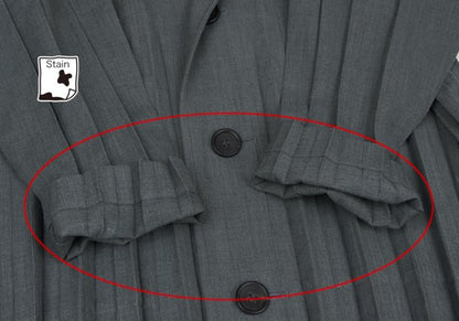 ISSEY MIYAKE MEN Vanishing Pleat Jacket Gray Size 1