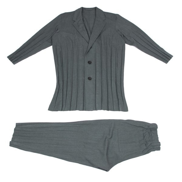 ISSEY MIYAKE MEN Vanishing Pleat Jacket Gray Size 1