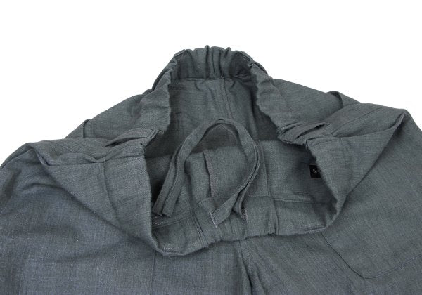 ISSEY MIYAKE MEN Pleated Panel Pants Gray Size 1