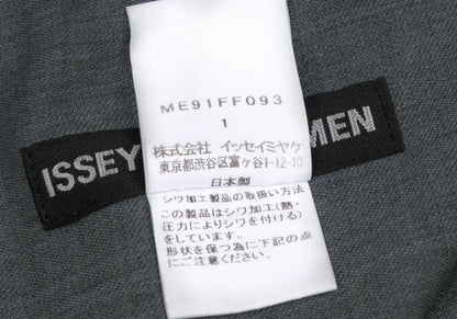 ISSEY MIYAKE MEN Pleated Panel Pants Gray Size 1