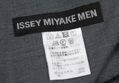 ISSEY MIYAKE MEN Pleated Panel Pants Gray Size 1