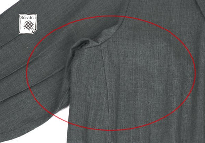 ISSEY MIYAKE MEN Pleated Panel Long Jacket Gray Size 1