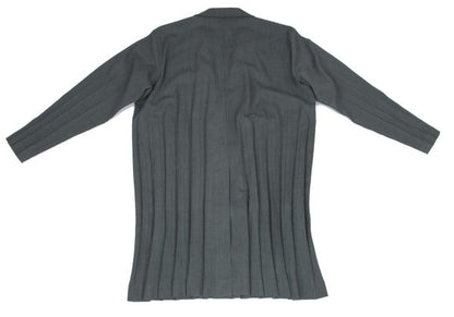 ISSEY MIYAKE MEN Pleated Panel Long Jacket Gray Size 1