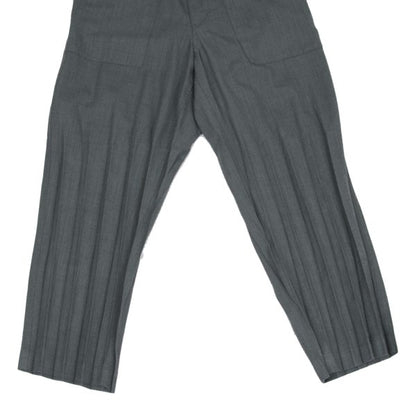 ISSEY MIYAKE MEN Pleated Panel Long Jacket Gray Size 1