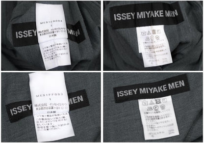 ISSEY MIYAKE MEN Pleated Panel Long Jacket Gray Size 1