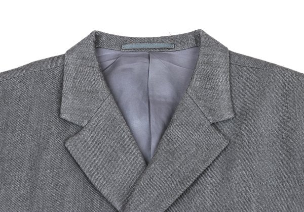 Y's for men Gray Rayon Wool Twill Breasted Jacket Size S