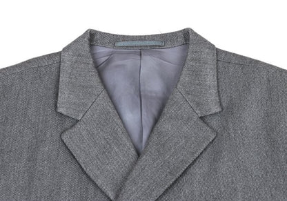 Y's for men Gray Rayon Wool Twill Breasted Jacket Size S