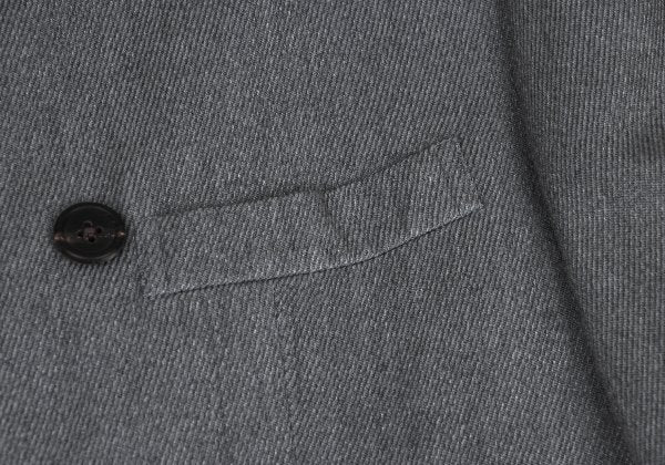 Y's for men Gray Rayon Wool Twill Breasted Jacket Size S