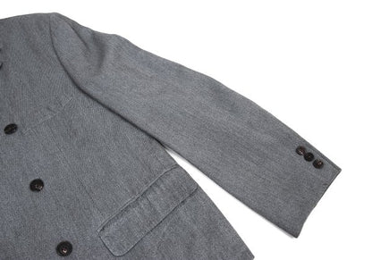 Y's for men Gray Rayon Wool Twill Breasted Jacket Size S
