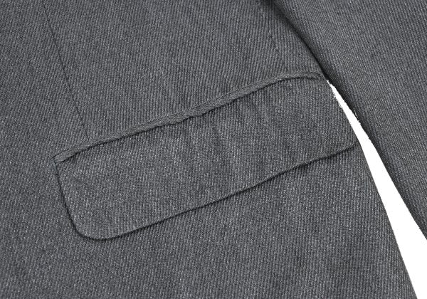 Y's for men Gray Rayon Wool Twill Breasted Jacket Size S
