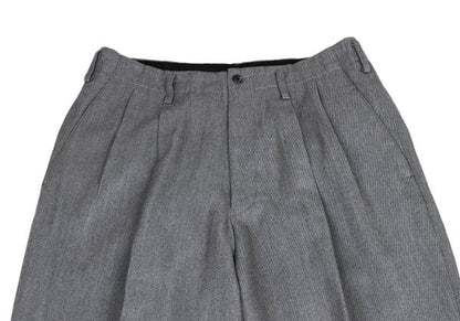 Y's for men Rayon Wool Twill Two-Tuck Wide Pants Gray Size M