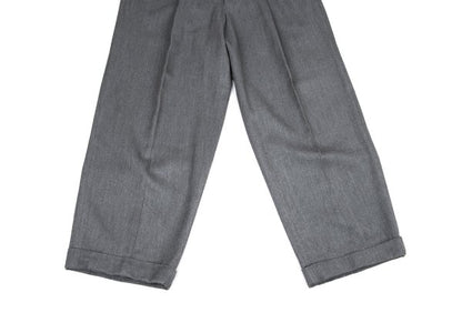 Y's for men Rayon Wool Twill Two-Tuck Wide Pants Gray Size M
