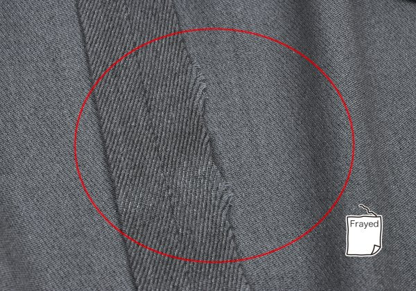 Y's for men Rayon Wool Twill Double Jacket Gray Size S