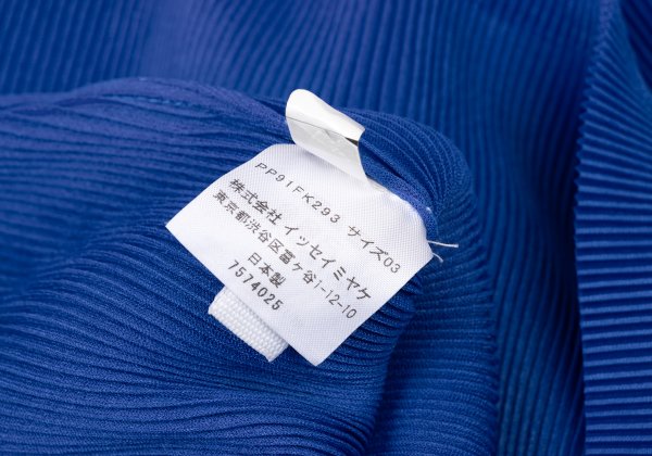 PLEATS PLEASE Mist Pleated Skipper 1/2 Polo Blue Size 3