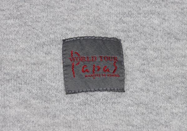 Papas Gray Cotton Stretch Back Logo Zip Hoodie Size 46S