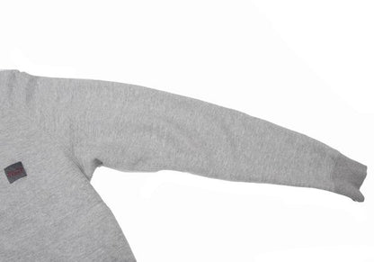 Papas Gray Cotton Stretch Back Logo Zip Hoodie Size 46S