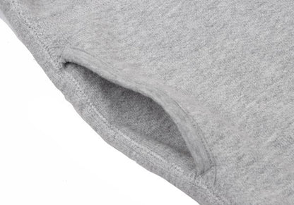 Papas Gray Cotton Stretch Back Logo Zip Hoodie Size 46S