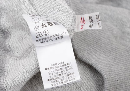 Papas Gray Cotton Stretch Back Logo Zip Hoodie Size 46S