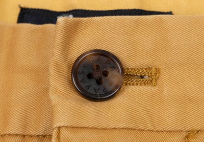 Papas+ Mustard Cotton Stretch Baker Pants Size S