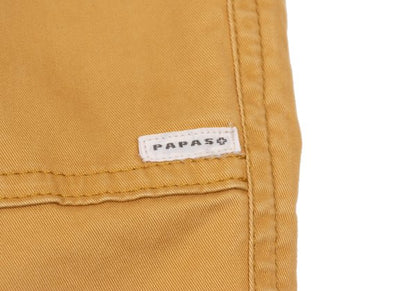 Papas+ Mustard Cotton Stretch Baker Pants Size S