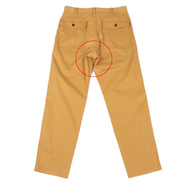 Papas+ Mustard Cotton Stretch Baker Pants Size S