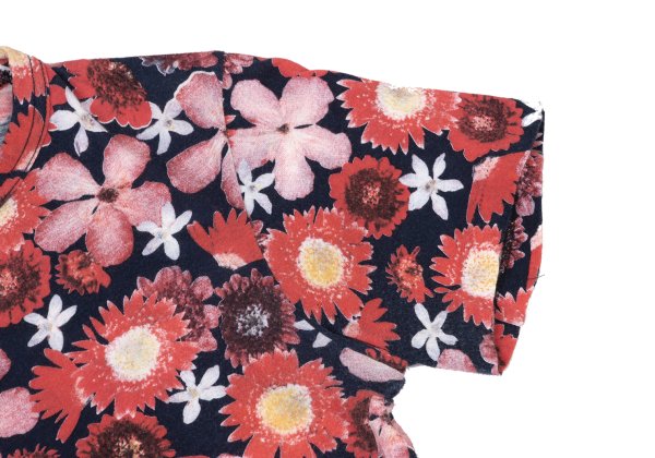 Y's Cotton All-Over Floral Print T-Shirt Red Size 3