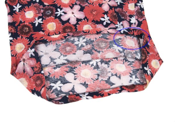 Y's Cotton All-Over Floral Print T-Shirt Red Size 3