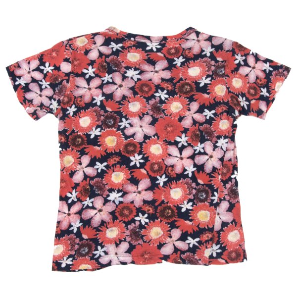Y's Cotton All-Over Floral Print T-Shirt Red Size 3