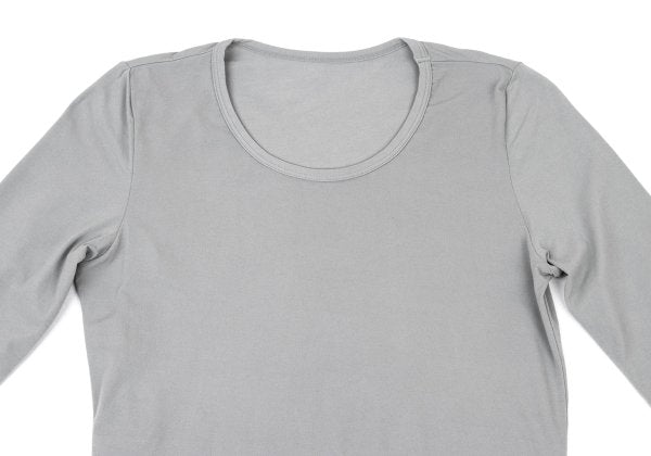 Y's Nylon Blend Stretch 3/4 Sleeve Top Gray Size 2