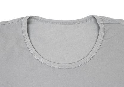 Y's Nylon Blend Stretch 3/4 Sleeve Top Gray Size 2