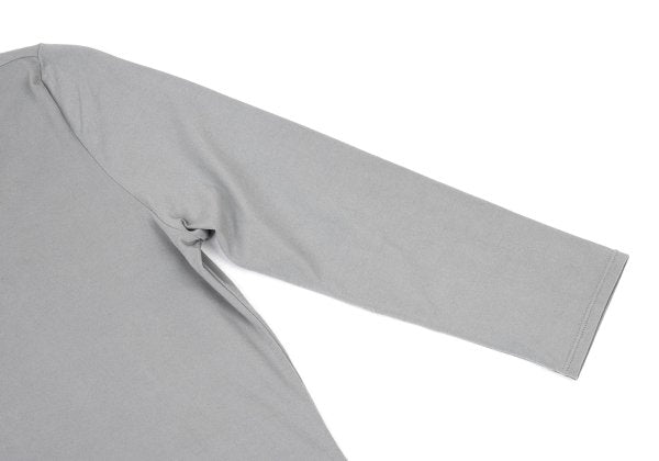 Y's Nylon Blend Stretch 3/4 Sleeve Top Gray Size 2