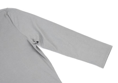 Y's Nylon Blend Stretch 3/4 Sleeve Top Gray Size 2