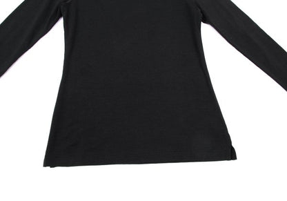 Y's Cotton Blend Stretch Long Sleeve Top Black Size 3
