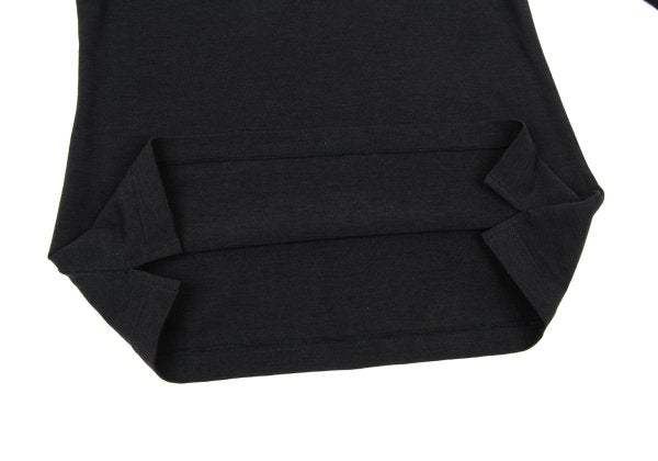Y's Cotton Blend Stretch Long Sleeve Top Black Size 3