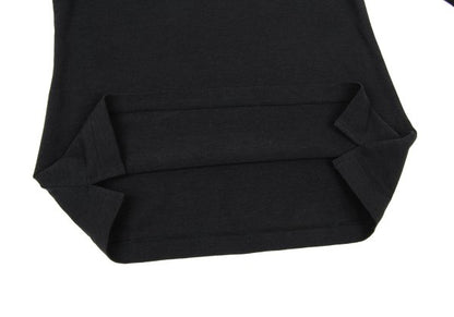Y's Cotton Blend Stretch Long Sleeve Top Black Size 3