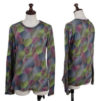 Y's Cotton All-Over Graphic Print L/S Tee Multi Size 2