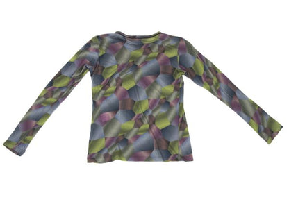 Y's Cotton All-Over Graphic Print L/S Tee Multi Size 2