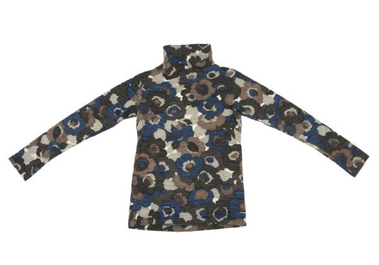 Y's Wool All-Over Floral Print Long Sleeve Tee Multi Size 2