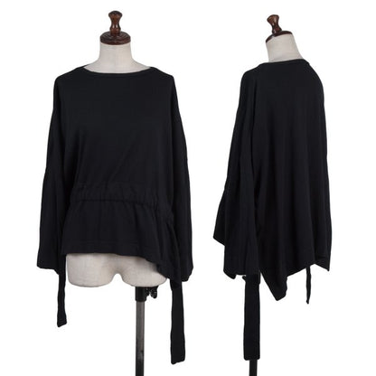 zucca Cotton Blend Belted Wide Silhouette Top Navy Size M