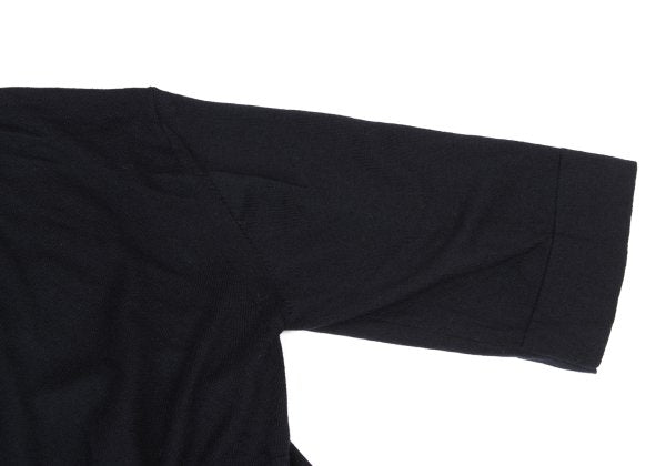 zucca Cotton Blend Belted Wide Silhouette Top Navy Size M