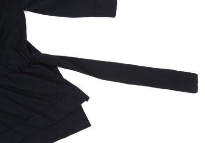 zucca Cotton Blend Belted Wide Silhouette Top Navy Size M