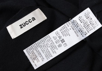 zucca Cotton Blend Belted Wide Silhouette Top Navy Size M
