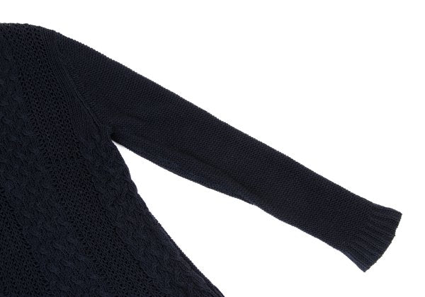 SONIA RYKIEL Cotton Blend Low Gauge Sweater Navy Size 38
