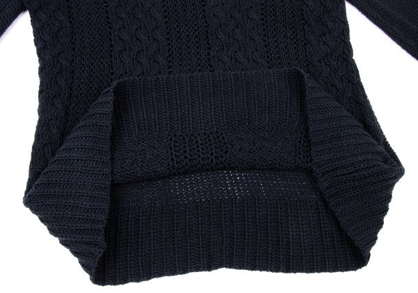 SONIA RYKIEL Cotton Blend Low Gauge Sweater Navy Size 38
