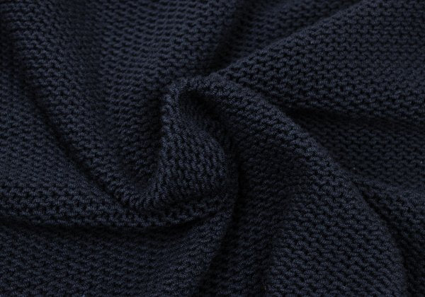SONIA RYKIEL Cotton Blend Low Gauge Sweater Navy Size 38