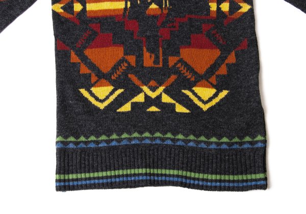 HYSTERIC GLAMOUR Wool Cotton Graphic Girl Knit Gray Size F
