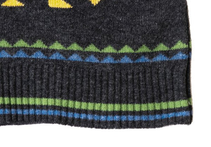 HYSTERIC GLAMOUR Wool Cotton Graphic Girl Knit Gray Size F